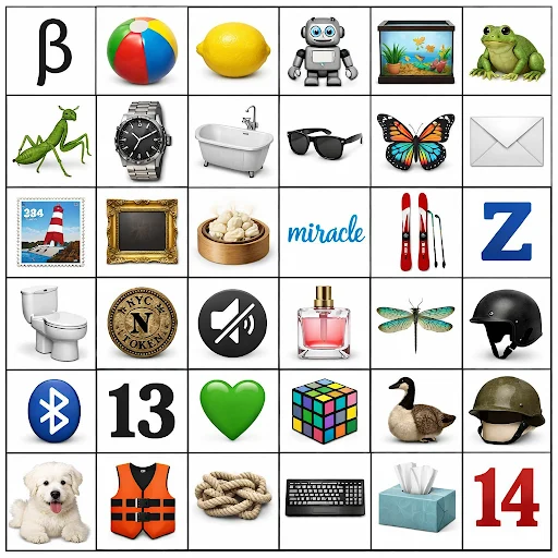 공식 예시, 신규 모델의 6x6 그리드 지시 이행 결과