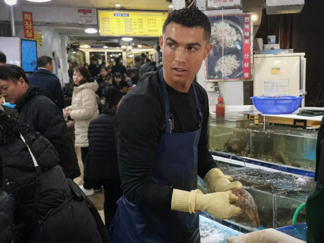 포장마차에서 혼술하는 일론머스크