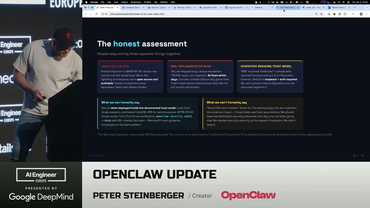 보안에 대한 솔직한 평가 슬라이드