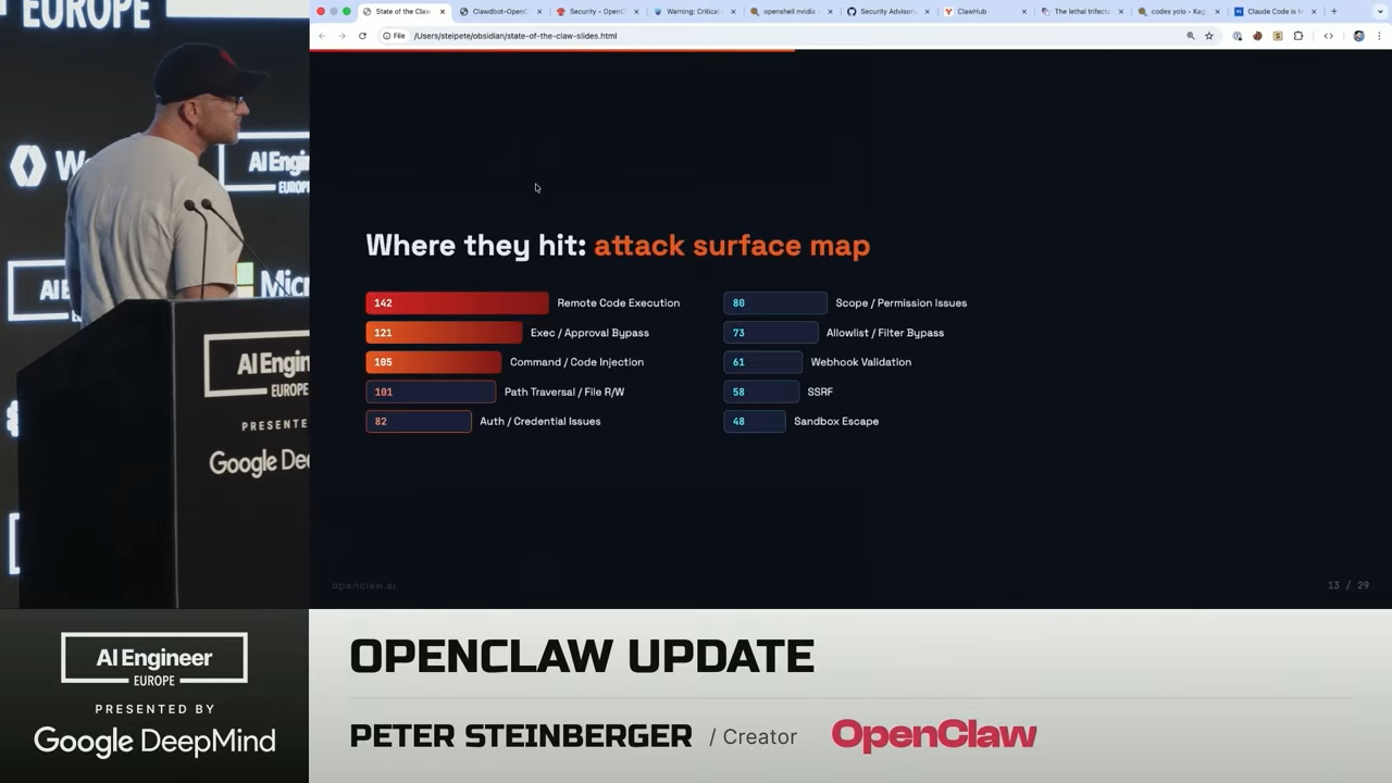 OpenClaw 공격 표면 분석 슬라이드